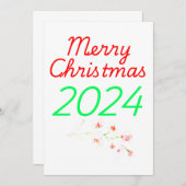 Prettig kerstfeest 2024 kaart (Voorkant / Achterkant)