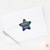 Prettig kerstfeest 2025-86303 ster sticker (Envelop)