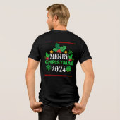 Prettig kerstfeest 2025-86303 Tri-Blend shirt (Achterkant volledig)