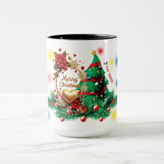 Prettig kerstfeest 2025 mok (Midden)