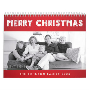 Prettig Kerstfeest 2026 Gezinskcalender Kalender