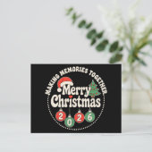 Prettig kerstfeest 2026 Herinneringen maken samen  Feestdagenkaart (Staand voorkant)