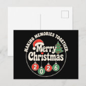 Prettig kerstfeest 2026 Herinneringen maken samen  Feestdagenkaart (Voorkant / Achterkant)