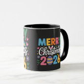 Prettig kerstfeest 2026 mok (Voorkant rechts)
