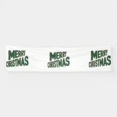 Prettig kerstfeest 2.5x10 Vinyl banner (Horizontaal)
