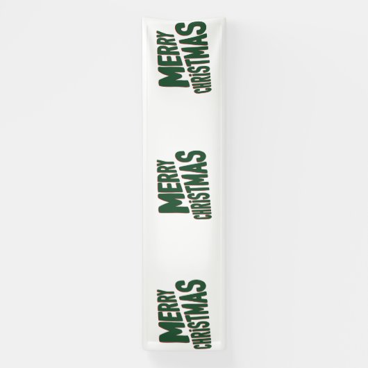 Prettig kerstfeest 2.5x10 Vinyl banner (Verticaal)