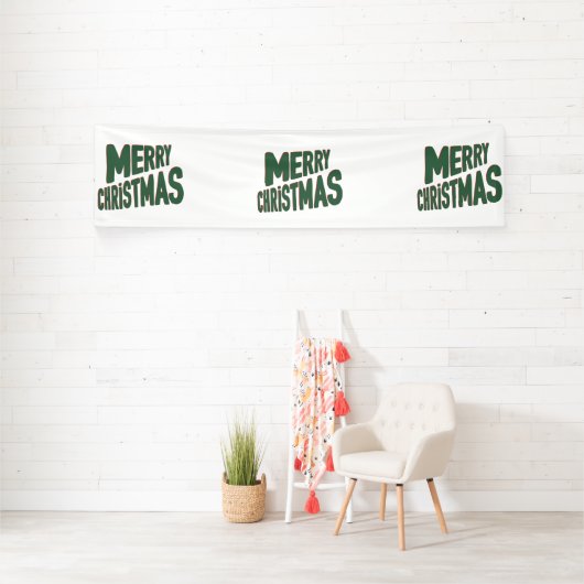 Prettig kerstfeest 2.5x10 Vinyl banner (Insitu)