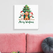 Prettig Kerstfeest (2) Canvas Afdruk (Insitu (Woonkamer))