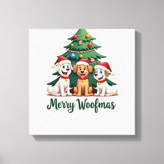 Prettig Kerstfeest (2) Canvas Afdruk (Voorkant)