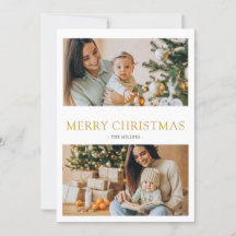 Prettig kerstfeest 2 foto vakantiekaart