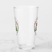 Prettig kerstfeest 2 Kerstboom Kous Sneeuwman Glas (Links)
