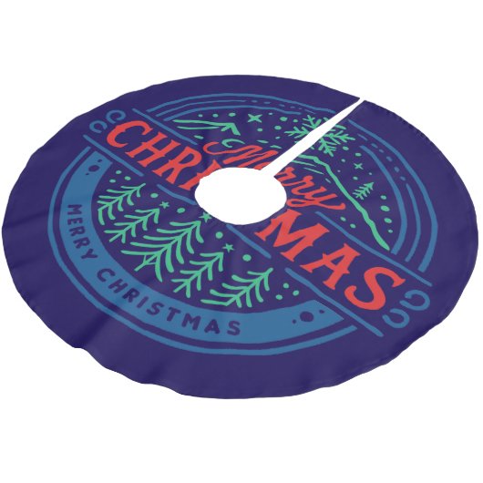 Prettig kerstfeest 2 kerstboom rok (Gekanteld)
