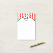 Prettig kerstfeest 2 Kerstman Kous Sneeuwman Post-it® Notes (Op bureau)