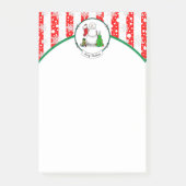 Prettig kerstfeest 2 Kerstman Kous Sneeuwman Post-it® Notes (Voorkant)