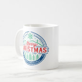 Prettig kerstfeest 2 koffiemok (Voorkant links)