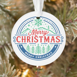 Prettig kerstfeest 2 ornament