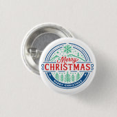 Prettig kerstfeest 2 ronde button 3,2 cm (Voorkant /achterkant)