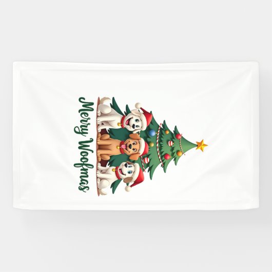 Prettig Kerstfeest (2) Spandoek (Horizontaal)