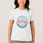 Prettig kerstfeest 2 Tri-Blend shirt (Voorkant)