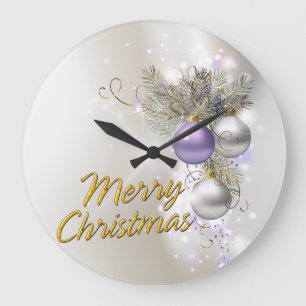 Prettig kerstfeest 32 wandklok opties