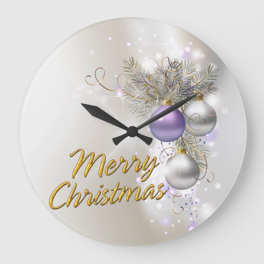 Prettig kerstfeest 32 wandklok opties (Voorkant)