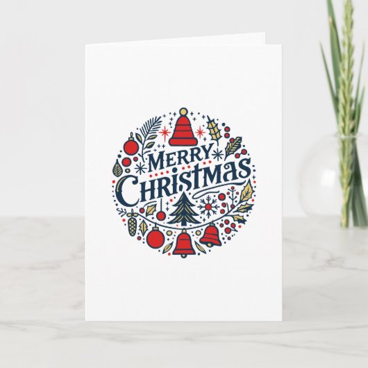 Prettig kerstfeest 3 kaart (Voorkant)