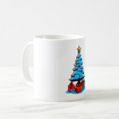 Prettig kerstfeest 3D Koffiemok (Voorkant links)