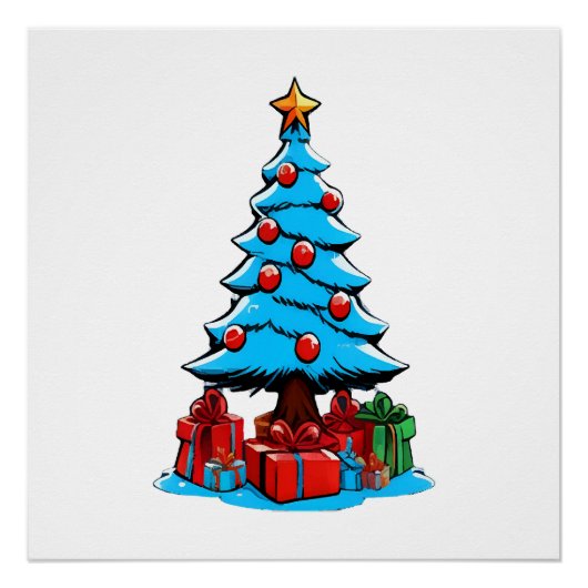 Prettig kerstfeest 3D Perfect Poster (Voorkant)