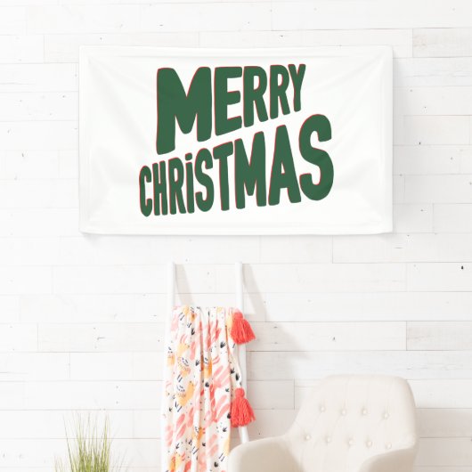 Prettig kerstfeest 3x5 vinyl banner (Insitu)