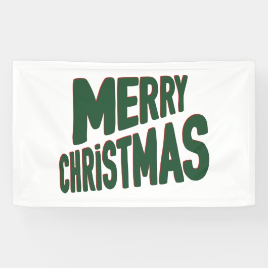 Prettig kerstfeest 3x5 vinyl banner (Horizontaal)