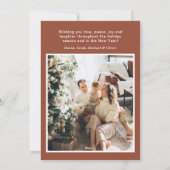 Prettig Kerstfeest 4 Foto Plat Kerstkaart (Achterkant)