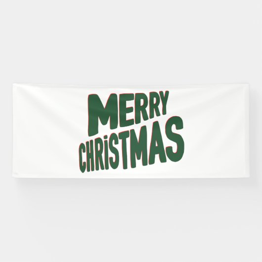 Prettig kerstfeest 4x10 Vinyl banner (Horizontaal)