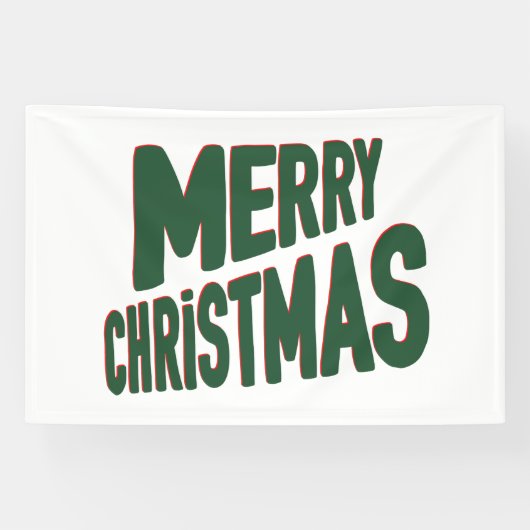 Prettig kerstfeest 4x6 vinyl banner (Horizontaal)