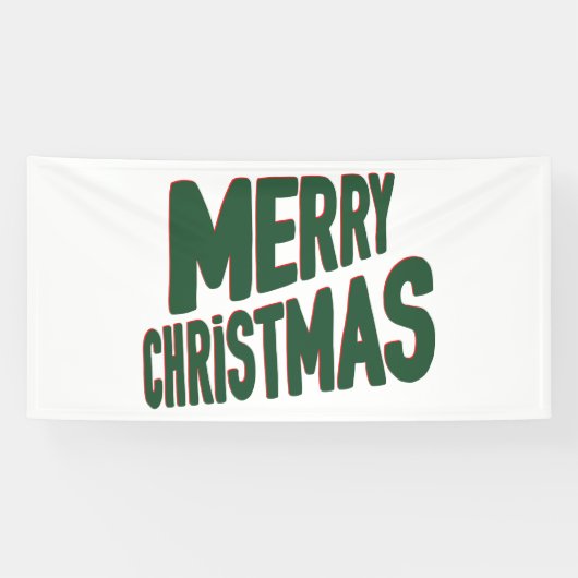 Prettig kerstfeest 4x8 vinyl banner (Horizontaal)