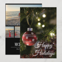 Prettig Kerstfeest 5 Foto Collage Persoonlijke Kaa