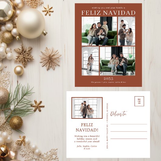 Prettig Kerstfeest 5 Foto Feestdagenkaart