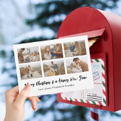 Prettig kerstfeest 6 foto collage kaart
