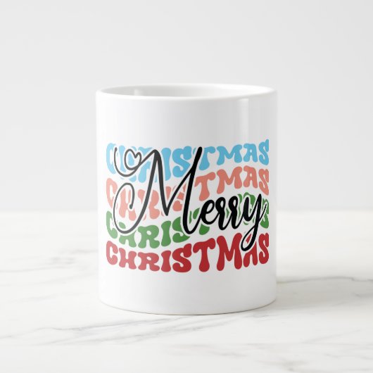 Prettig kerstfeest-79232 grote koffiekop (Voorkant)
