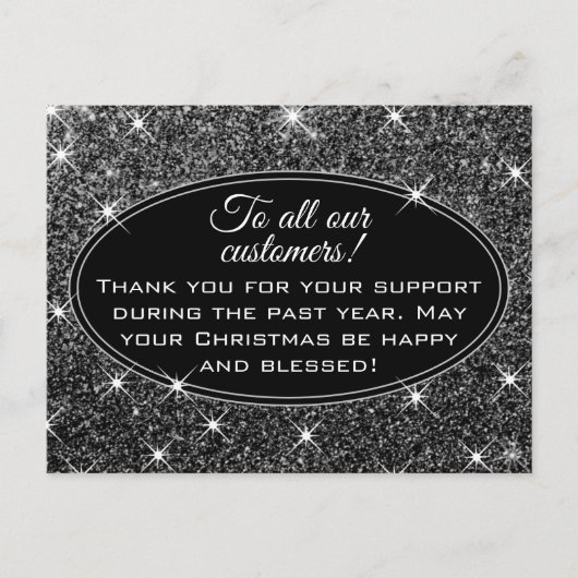 Prettig kerstfeest aan al onze klanten!  briefkaart (Voorkant)