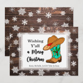 Prettig kerstfeest aan iedereen kerstkaart (Voorkant / Achterkant)