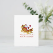 Prettig kerstfeest aan iedereen op een  feestdagenkaart (Staand voorkant)