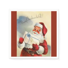 Prettig kerstfeest aan iedereen Vintage Santa papi