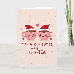 Prettig Kerstfeest Aan Mijn Beste Thee Kaart