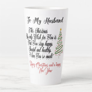 Prettig kerstfeest aan mijn man  latte mok
