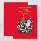 Prettig kerstfeest aan uw familie feestdagenkaart (Voorkant / Achterkant)