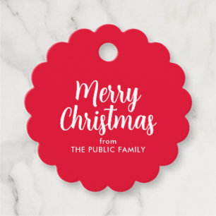 Prettig kerstfeest aangepaste handgeschreven sjabl bedankjes labels