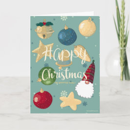 Prettig kerstfeest. Aanpasbaar Feestdagen Kaart