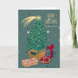 Prettig kerstfeest. Aanpasbaar Feestdagen Kaart