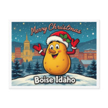 Prettig kerstfeest Aardappel Boise Idaho