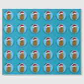 Prettig kerstfeest aardappel gepersonaliseerd cadeaupapier (Vlak)